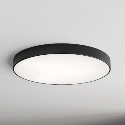 Cleo 800 lampa sufitowa 6 x E27 czarna z czujnikiem ruchu