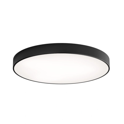 Cleo 800 lampa sufitowa 6 x E27 czarna z czujnikiem ruchu