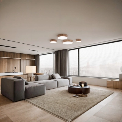 Cleo DR275 lampa sufitowa 2 x E27 dąb