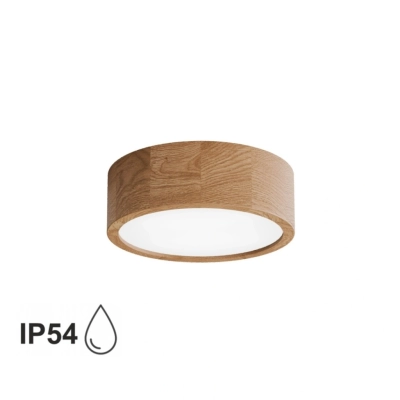 Cleo DR275 IP54 lampa sufitowa 2 x E27 dąb Temar Lighting