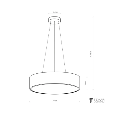 Cleo Zw 400 lampa wisząca 3 x E27 biała z czujnikiem ruchu