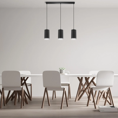 Tube 170 3BL lampa wisząca 3 x E27 czarna