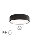 Cleo 300 IP54 lampa sufitowa 2 x E27 czarna z czujnikiem ruchu Temar Lighting