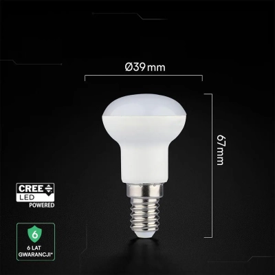 Żarówka LED E14 R39 2,9W 250lm 3000K  VT-239
