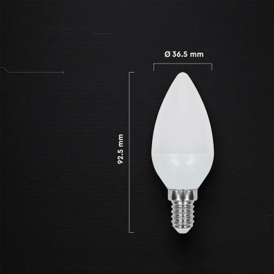 Żarówka LED E14 świeca 3,7W 320lm 6500K  VT-1818