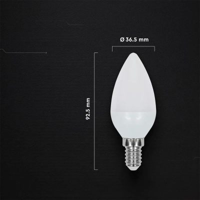 Żarówka LED E14 świeca 4,5W 470lm 3000K  VT-1855