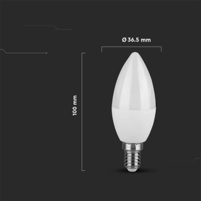 Żarówka LED E14 świeca 6,5W 600lm 4000K  VT-268