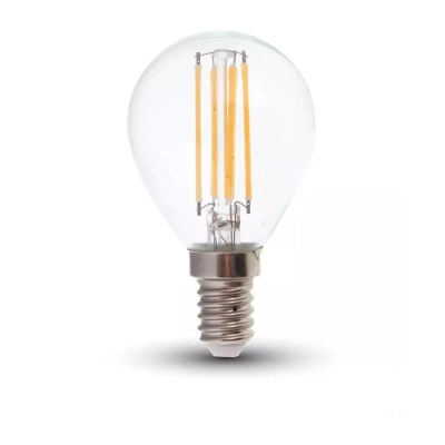 Żarówka LED E14 filament kulka P45 6W 800lm 2700K  VT-2486 V-TAC