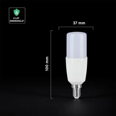 Żarówka LED E14 T37 7,5W 660lm 3000K  VT-248