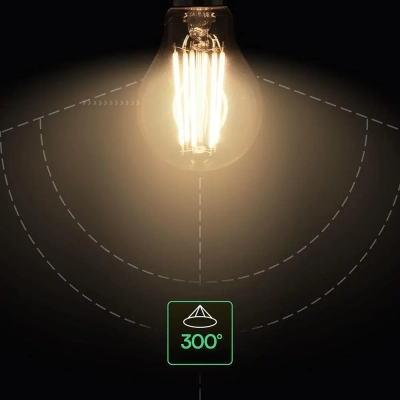 Żarówka LED E27 filament A60 12W 1521lm 4000K (opak. 3szt) VT-2133