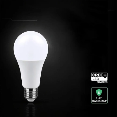 Żarówka LED E27 A65 15W 1521lm 4000K  VT-2015