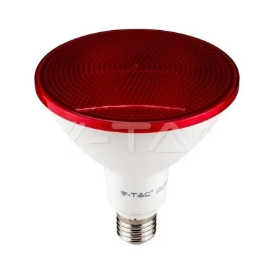 Żarówka LED E27 PAR38 IP65 17W 1300lm Kolor Czerwony  VT-1227 V-TAC