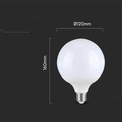 Żarówka LED E27 kula glob G120 18W 2000lm 6500K  VT-288