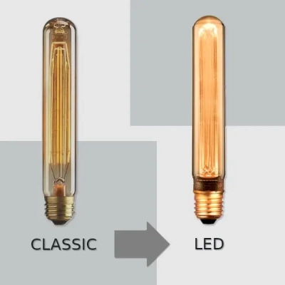 Żarówka LED E27 T30 edison retro bursztynowa 2W 65lm 1800K  VT-2162
