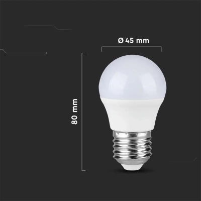 Żarówka LED E27 kulka G45 3,7W 320lm 4000K  VT-1812