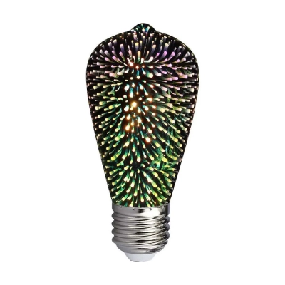 Żarówka LED E27 filament gwiazdy 3D vintage ST64 3W 25lm 3000K  VT-2223-N V-TAC