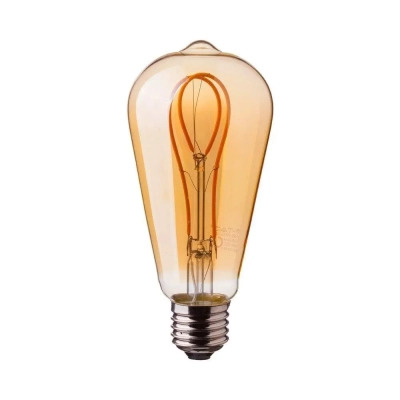 Żarówka LED E27 filament złota vintage ST64 4,8W 300lm 1800K  VT-2066-N V-TAC