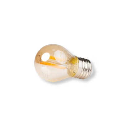 Żarówka LED E27 filament G45 bursztyn 4W 350lm 2200K  VT-1957