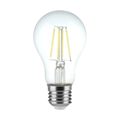 Żarówka LED E27 filament A60 4W 400lm 6500K  VT-1885 V-TAC