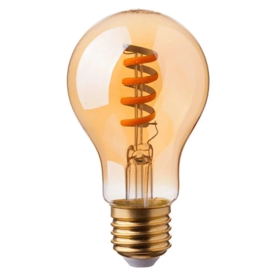 Żarówka LED E27 A60 spiral filament bursztyn 4W 400lm 1800K  VT-2154-N V-TAC