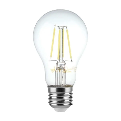 Żarówka LED E27 filament A60 6W 600lm 4000K  VT-1887 V-TAC