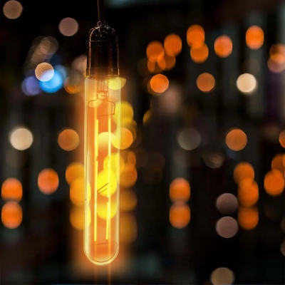 Żarówka LED E27 T30 filament bursztyn 6W 600lm 2200K  VT-2006-N