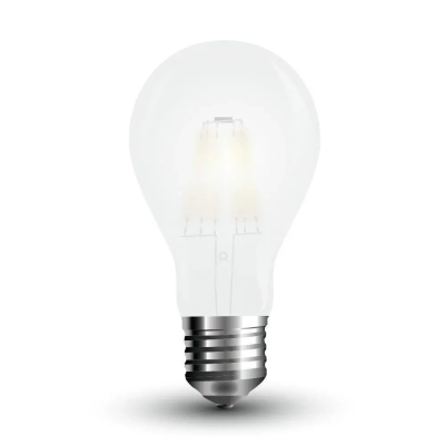 Żarówka LED E27 A60 filament mrożona 6W 660lm 2700K  VT-1935C V-TAC