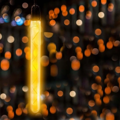 Żarówka LED E27 T30 filament bursztyn 7W 700lm 2200K  VT-2008-N