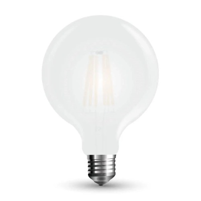 Żarówka LED E27 filament kula G95 mrożona 7W 840lm 6400K  VT-2057 V-TAC