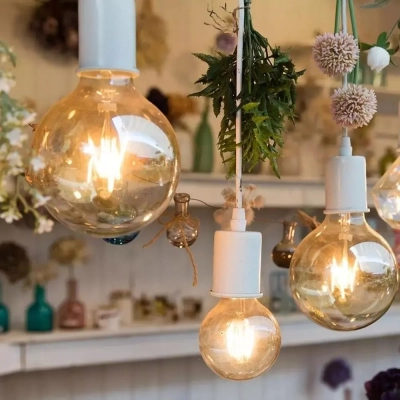 Żarówka LED E27 filament kula glob G95 bursztyn 8W 700lm 2200K  VT-2019-N