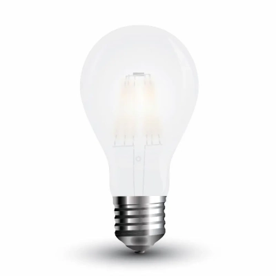 Żarówka LED E27 filament A67 mrożona 8W 800lm 2700K  VT-1938
