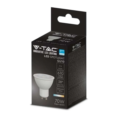 Żarówka LED GU10 38st 7,5W 610lm 6500K  VT-291