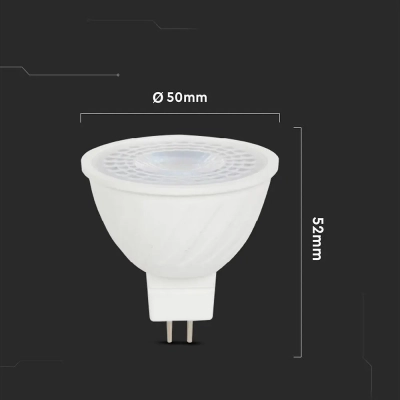 Żarówka LED GU5.3 MR16 12V 38st 6W 455lm 6500K  VT-267-N