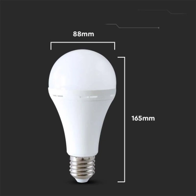 Żarówka awaryjna LED E27 A90 3-4,5h 15W 1200lm 4000K  VT-51015