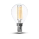 Żarówka LED E14 filament kulka P45 4W 400lm 4000K  VT-1996 V-TAC