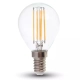Żarówka LED E14 filament kulka P45 6W 600lm 2700K  VT-2466 V-TAC