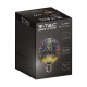 Żarówka LED E27 filament gwiazdy 3D kula glob G125 3W 40lm 3000K  VT-2233