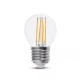 Żarówka LED E27 filament kulka G45 6W 800lm 2700K  VT-2386 V-TAC