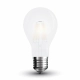 Żarówka LED E27 filament A67 mrożona 8W 800lm 2700K  VT-1938