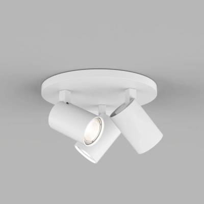 Ascoli Triple Round lampa sufitowa GU10 biały z teksturą