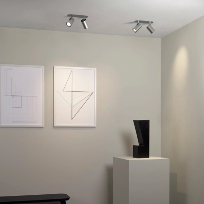 Ascoli Twin Recessed lampa sufitowa GU10 biały z teksturą