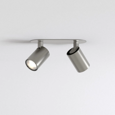 Ascoli Twin Recessed lampa sufitowa GU10 matowy nikiel Astro