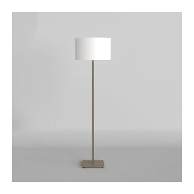 Azumi Floor lampa podłogowa E27 brąz abażur Drum 420 biały Astro