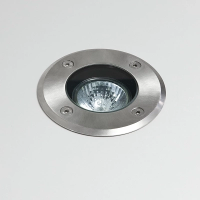 Gramos Round lampa wbudowywana GU10 szczotkowana stal nierdzewna Astro