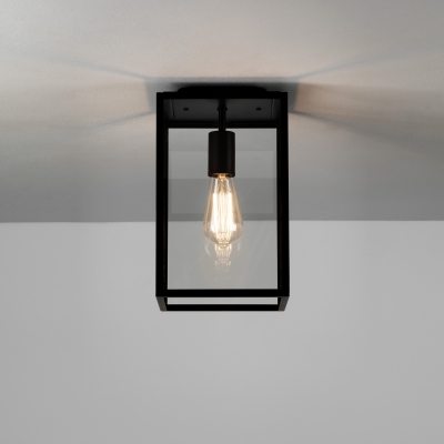 Homefield Ceiling lampa sufitowa E27 czarny z teksturą