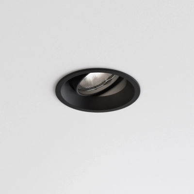 Minima Round Adjustable lampa sufitowa GU10 matowy czarny Astro
