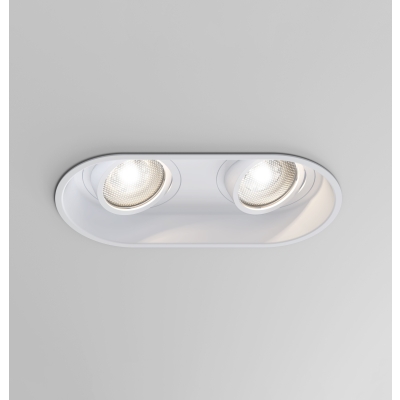 Minima Round Twin Adjustable lampa sufitowa GU10 matowy biały Astro
