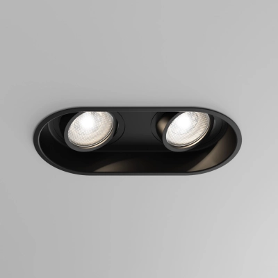 Minima Round Twin Adjustable lampa sufitowa GU10 matowy czarny Astro