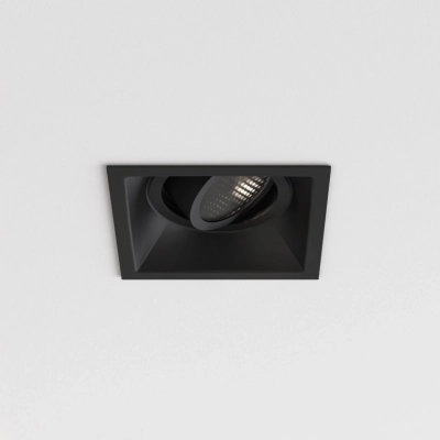 Minima Square Adjustable Fire-Rated lampa sufitowa GU10 matowy czarny