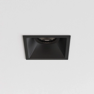 Minima Square Fixed Fire-Rated IP65 lampa sufitowa GU10 matowy czarny